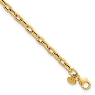 Herco 18k Polished Fancy Cable Link 7.5 Inch Bracelet