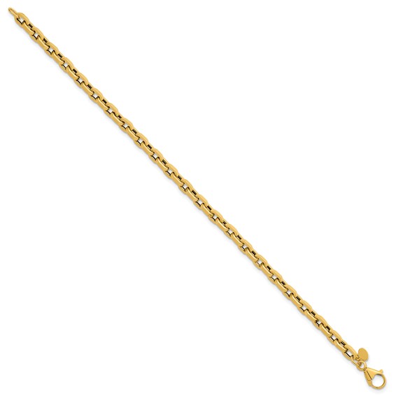 Herco 18k Polished Hexagon Oval Link 7.5 Inch Bracelet