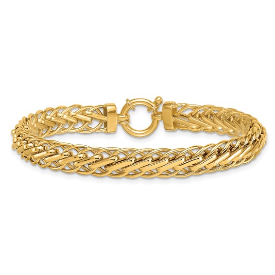 Herco 18K Polished 8mm Fancy Link 7.5 Inch Bracelet