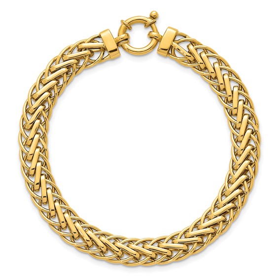 Herco 18K Polished 8mm Fancy Link 7.5 Inch Bracelet