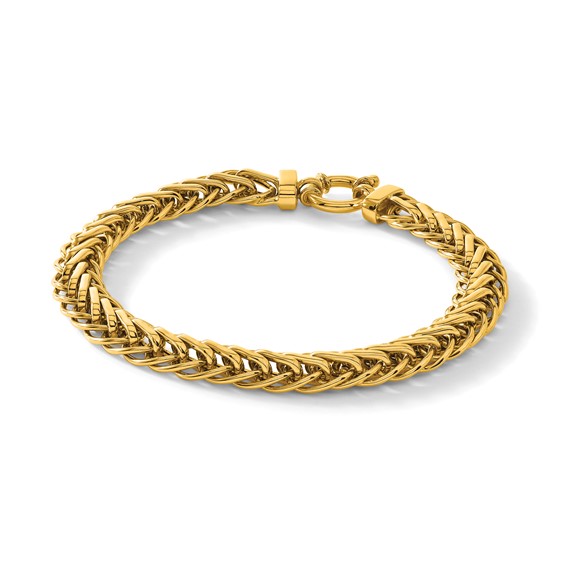 Herco 18K Polished 8mm Fancy Link 7.5 Inch Bracelet