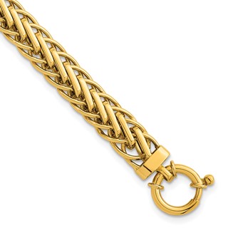 Herco 18K Polished 8mm Fancy Link 7.5 Inch Bracelet