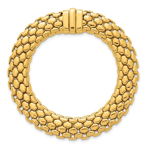 Herco 18K Polished Fancy Link 8 Inch Bracelet