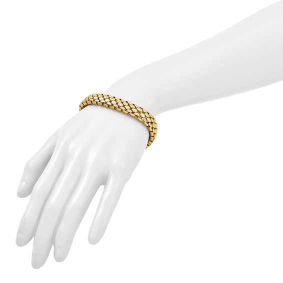 Herco 18K Polished Fancy Link 8 Inch Bracelet