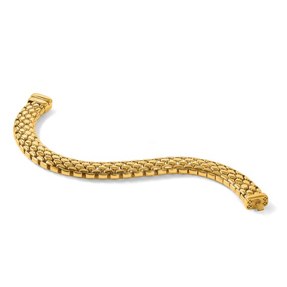 Herco 18K Polished Fancy Link 8 Inch Bracelet
