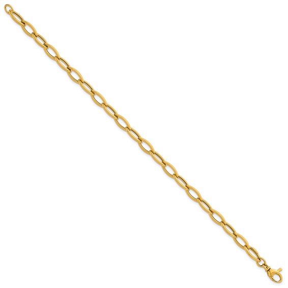 Herco 18K Polished Oval Link 8 Inch Bracelet