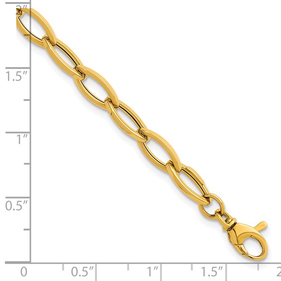 Herco 18K Polished Oval Link 8 Inch Bracelet