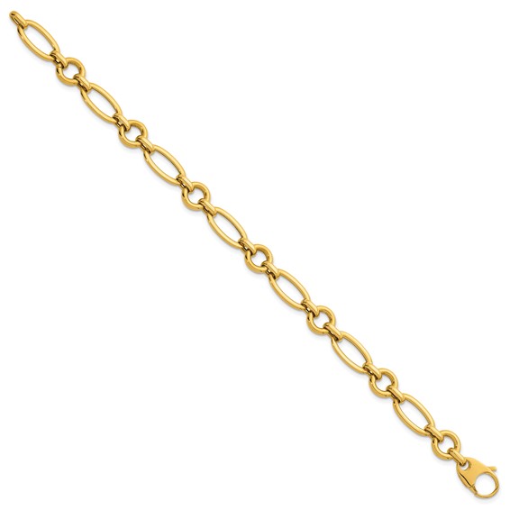 Herco 18K Polished Fancy Link 8 Inch Bracelet