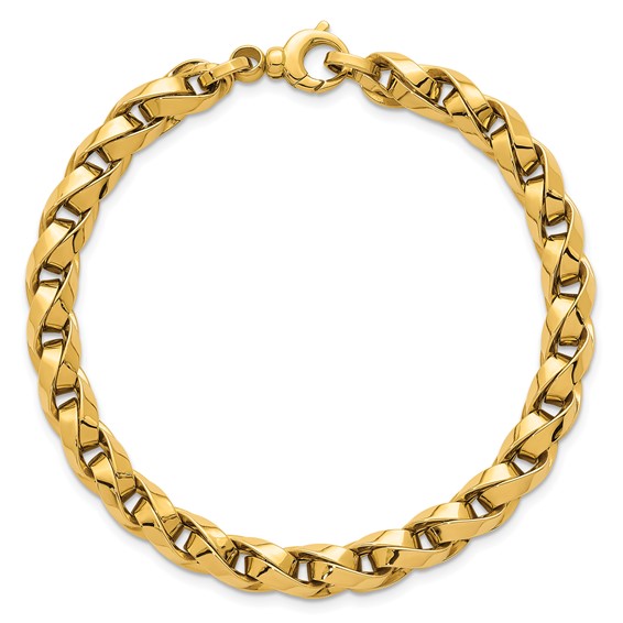 Herco 18K Polished Twisted Link 8.25 Inch Bracelet