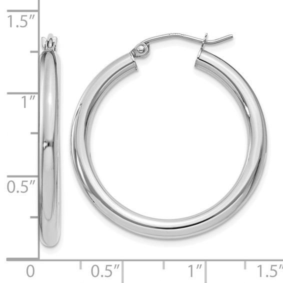 Herco Gold Polished 3.00mm Hoop Earrings