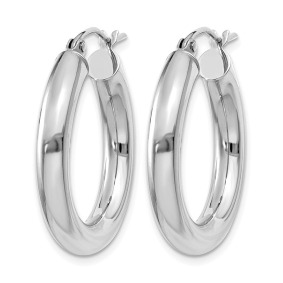 Herco Gold Polished 4.00mm Hoop Earrings