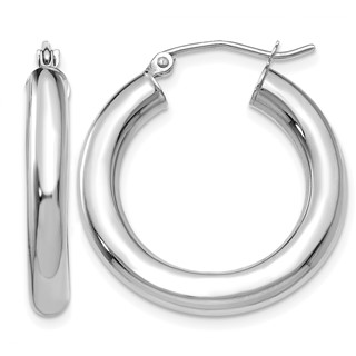 Herco Gold Polished 4.00mm Hoop Earrings