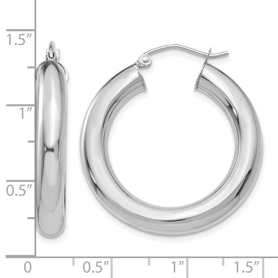 Herco Gold Polished 5.00mm Hoop Earrings