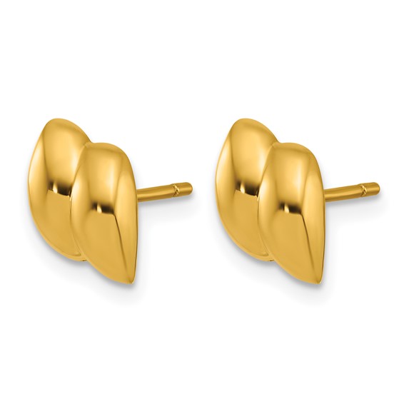 Herco 14K Polished Fancy Link Post Earrings