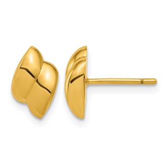 Herco 14K Polished Fancy Link Post Earrings