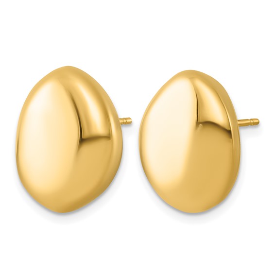 Herco Gold Polished Hoop Earrings