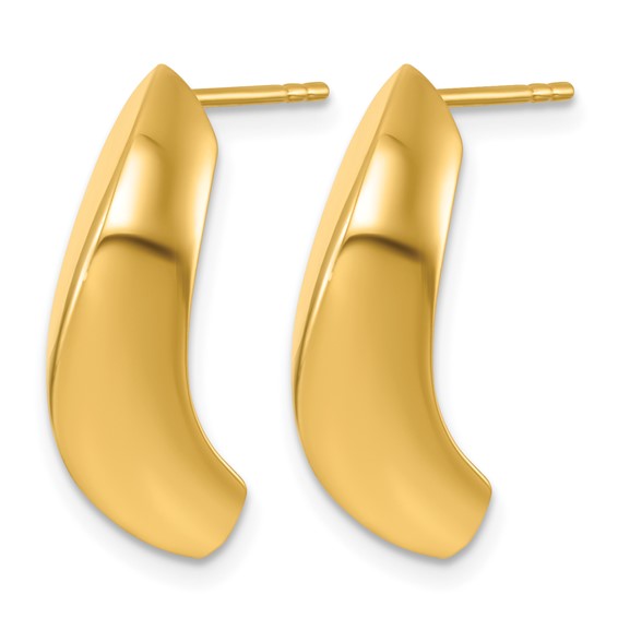 Herco Gold Polished Hoop Earrings