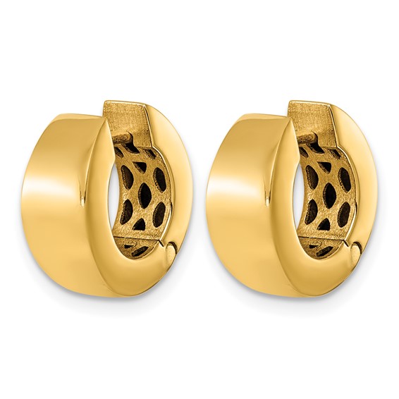 Herco 18K Polished Graduating Hinged Hoop Earrings