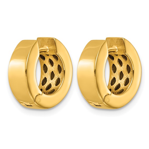 Herco 18K Polished Graduating Hinged Hoop Earrings