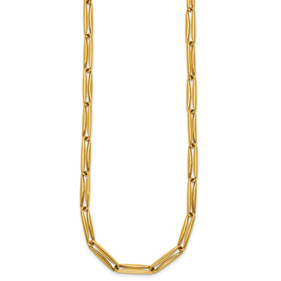 Herco 18K Polished 5.0mm Elongated Link 18.25 Inch Necklace