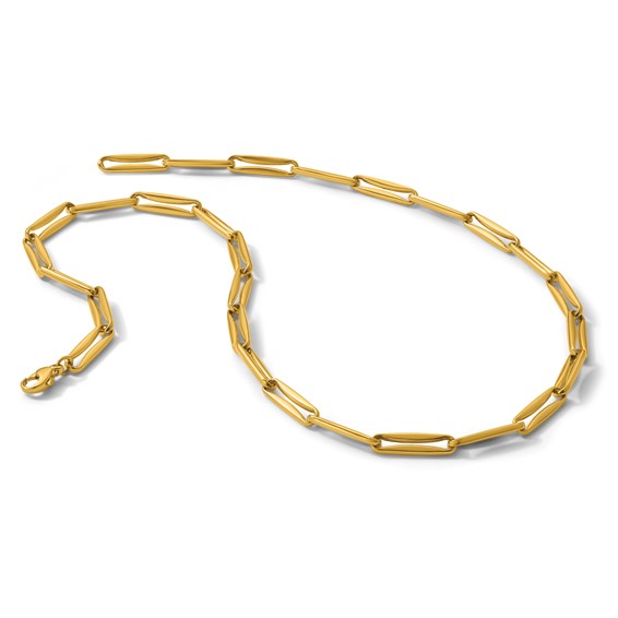 Herco 18K Polished 5.0mm Elongated Link 18.25 Inch Necklace