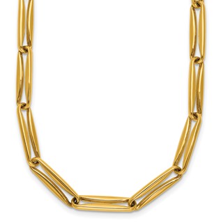 Herco 18K Polished 5.0mm Elongated Link 18.25 Inch Necklace