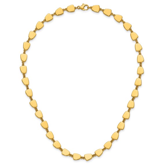 Herco 18K Polished Fancy Contemporary 18 Inch Necklace