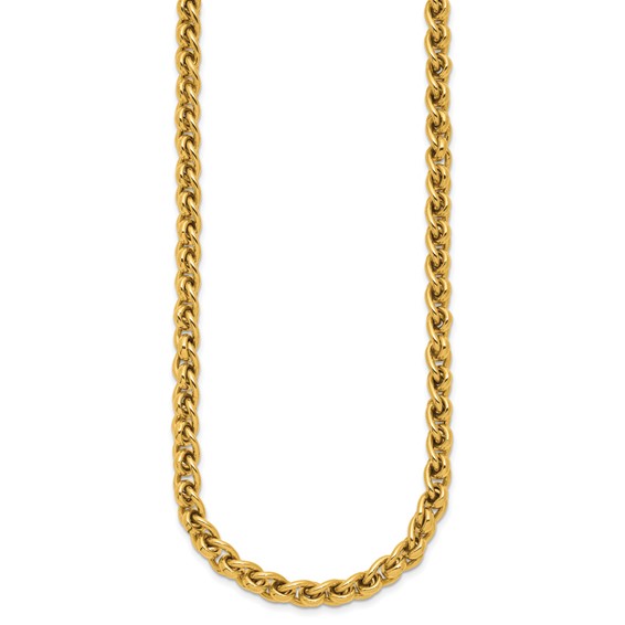 Herco 18K Polished 6.0mm Fancy Link 18 Inch Necklace