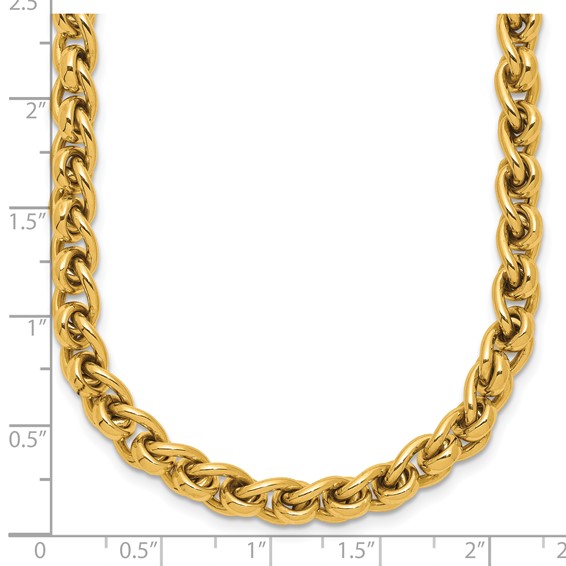 Herco 18K Polished 6.0mm Fancy Link 18 Inch Necklace