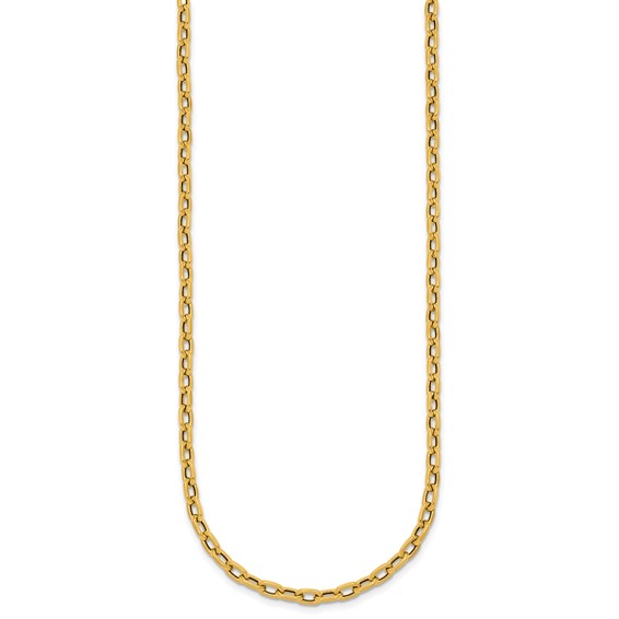 Herco 18K Polished Oval Link 18 Inch Necklace