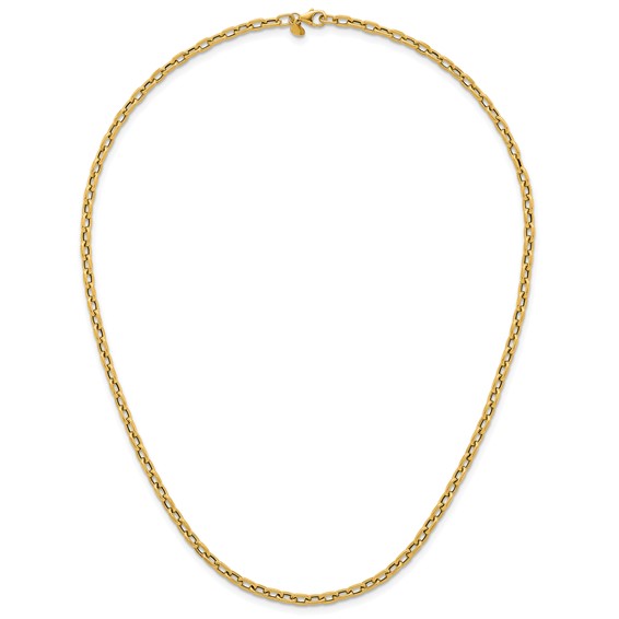 Herco 18K Polished Oval Link 18 Inch Necklace