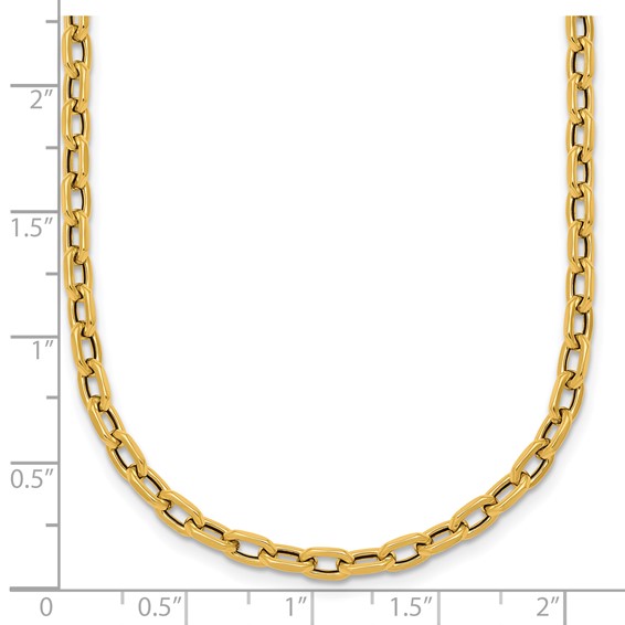 Herco 18K Polished Oval Link 18 Inch Necklace