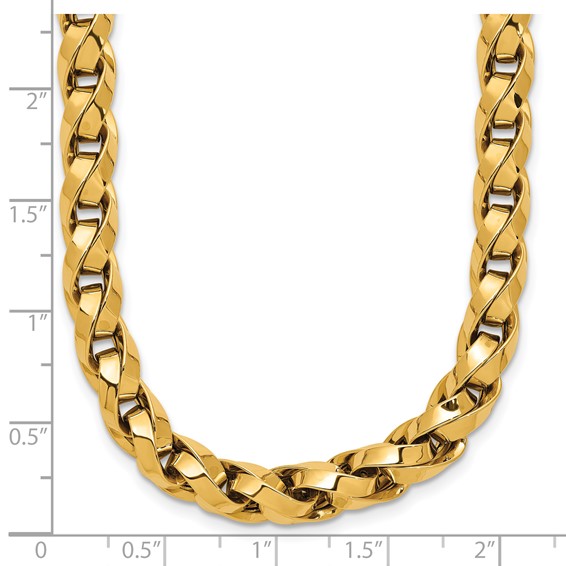 Herco 18K Polished Twisted Link 18 Inch Necklace