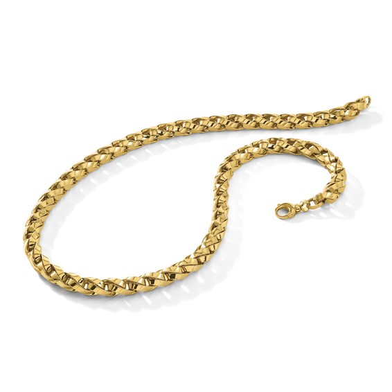 Herco 18K Polished Twisted Link 18 Inch Necklace