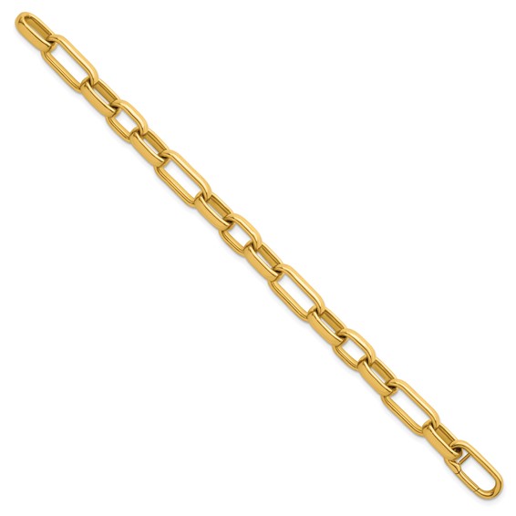 Herco 18K Polished 10mm Oval Link 8 inch Bracelet