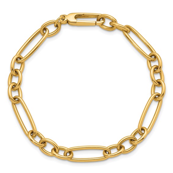 HERCO Gold 6.4mm Oval & Paperclip Bracelets