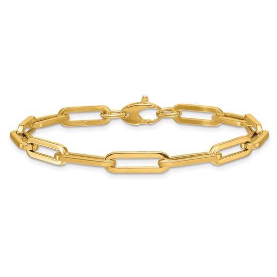 Herco 14K Polished 5.3mm Paperclip Link 8.25 Inch Bracelet