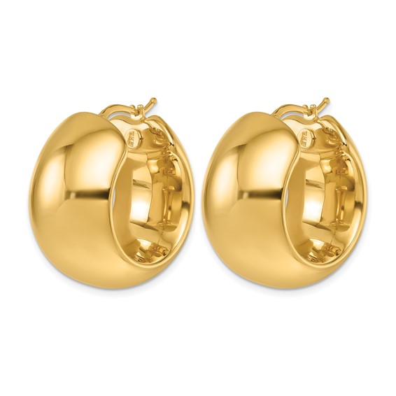 HERCO Gold 24mm Round Hoop Earrings