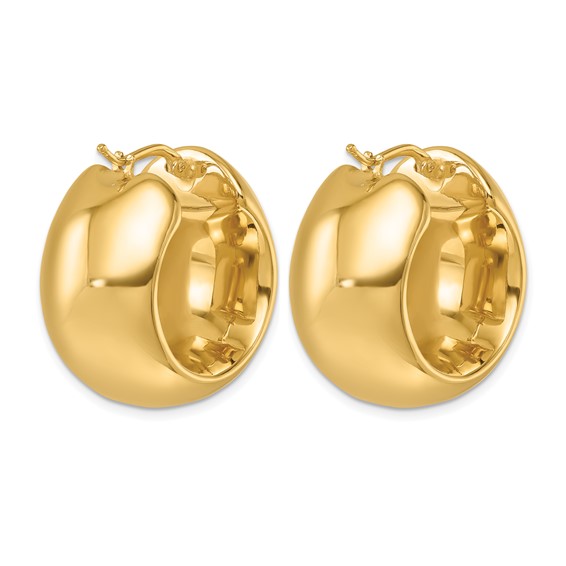 HERCO Gold 24mm Round Hoop Earrings