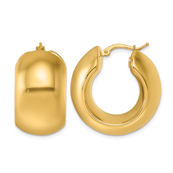 HERCO Gold 24mm Round Hoop Earrings