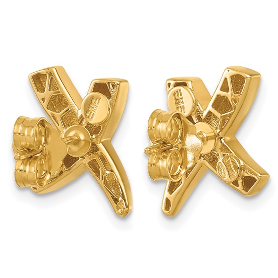 Herco 18K Polished X Post Earrings