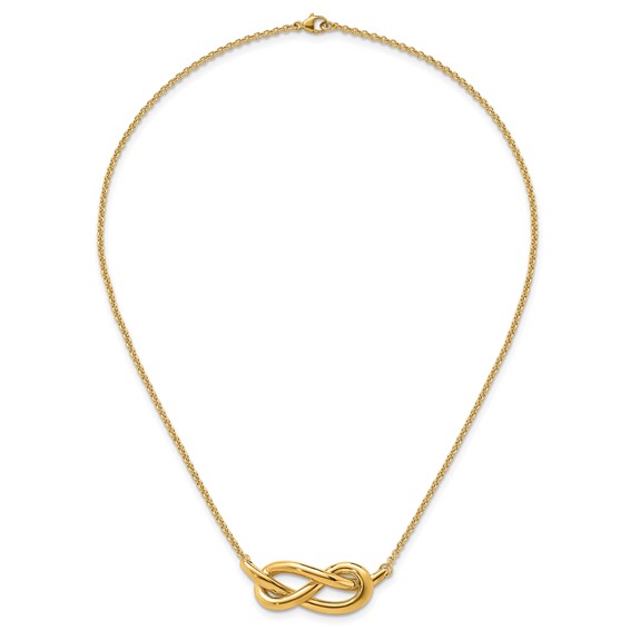 HERCO Gold Knotted Bar Necklaces