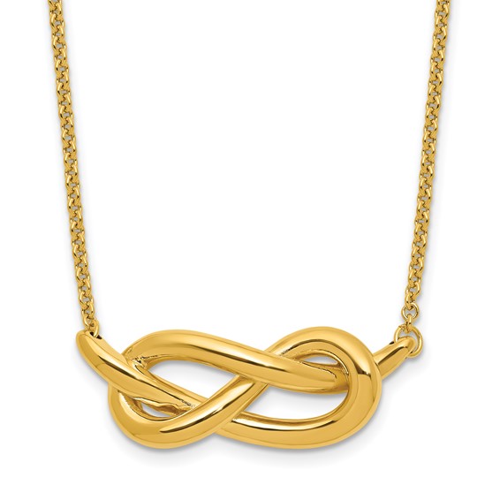 HERCO Gold Knotted Bar Necklaces