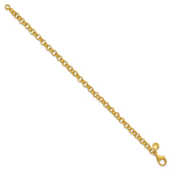 HERCO Gold Solid 4.8mm Rolo Link Bracelets