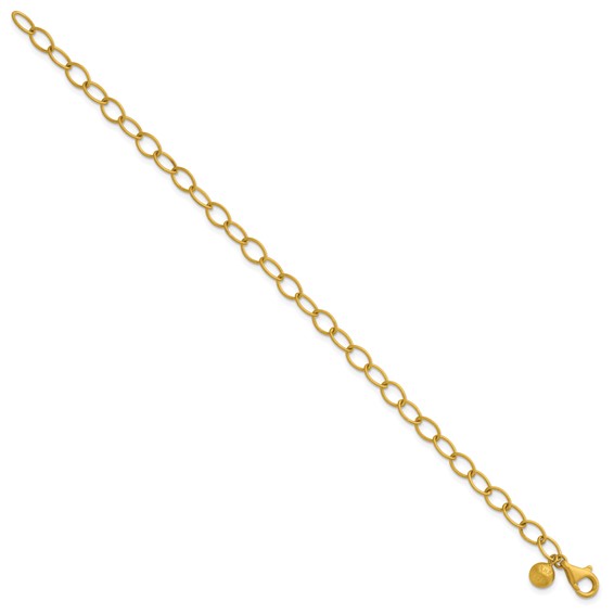 HERCO Gold Satin Solid 5mm Oval Link Bracelets