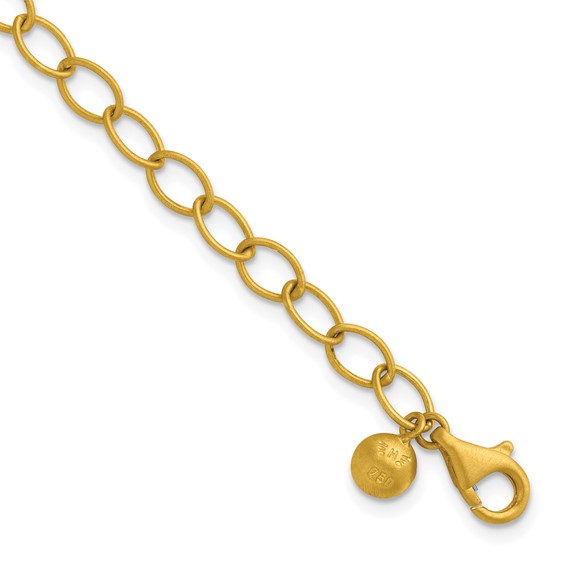 HERCO Gold Satin Solid 5mm Oval Link Bracelets