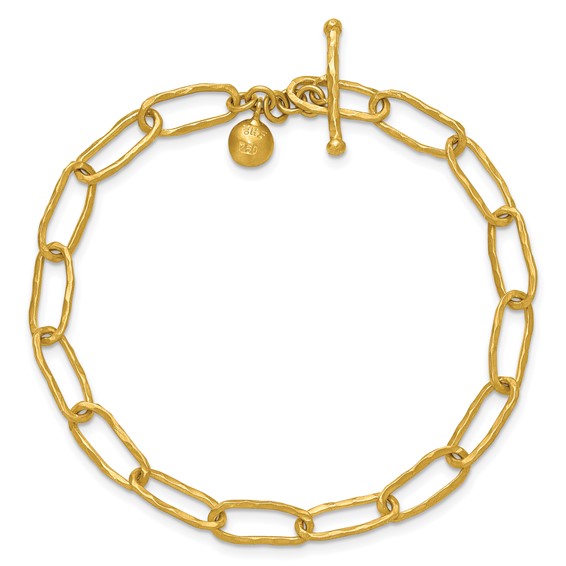 HERCO Gold 5.9mm Textured Paperclip Link Bracelets