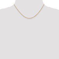 18K 1.3mm Yellow Gold Baby Rope Chain with Lobster Clasp, 16" view 4