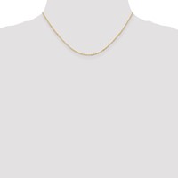 18K 1.1mm Yellow Gold Singapore Chain with Spring Ring Clasp - 16in view 4