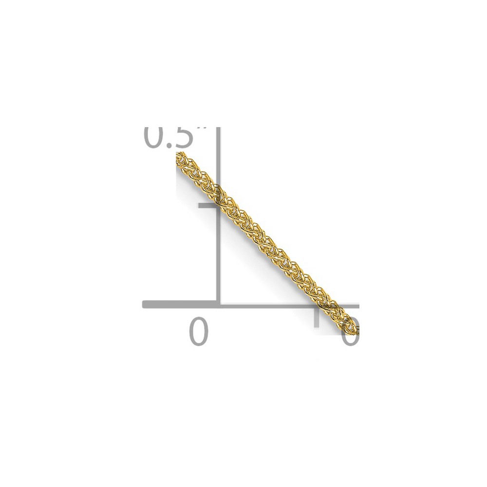 16 Zoll 18K Gelbgold 1 mm Diamantschliff Spiga Kette Halskette - Bild 5 von 5